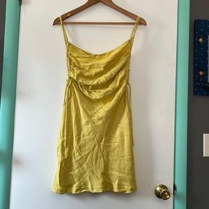 Mini dress with side ties